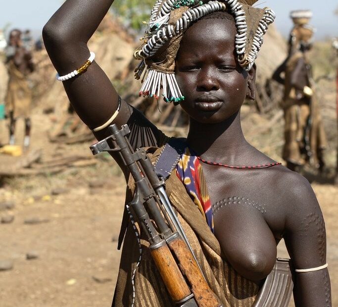 African babes in topless