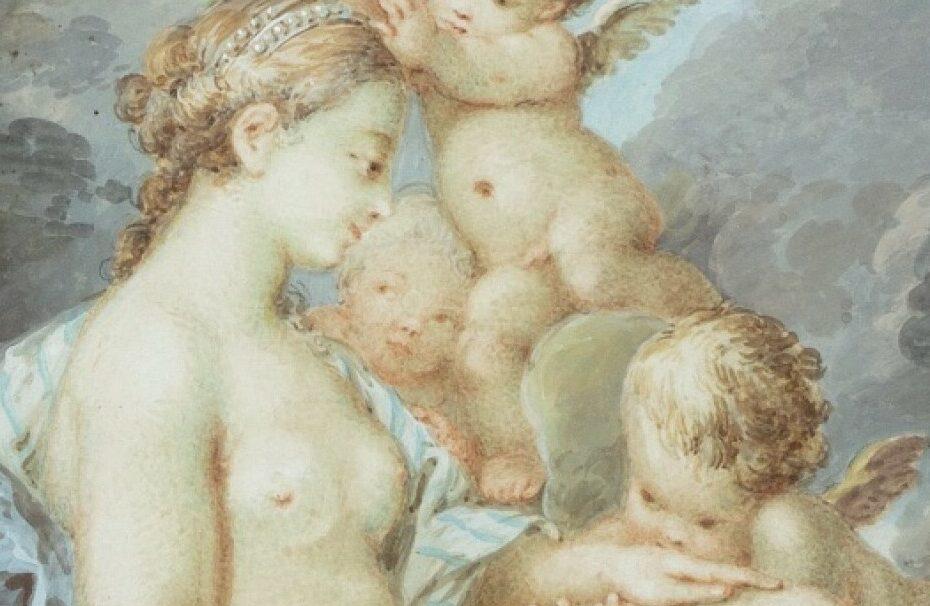 Afrodita y el beso del bebe luna
