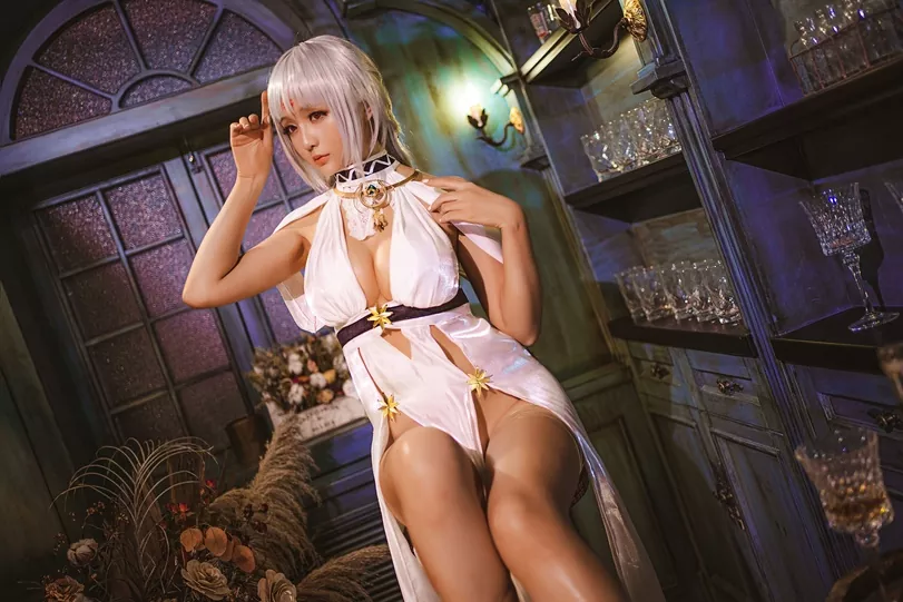 Azure cosplay erótica Anime
