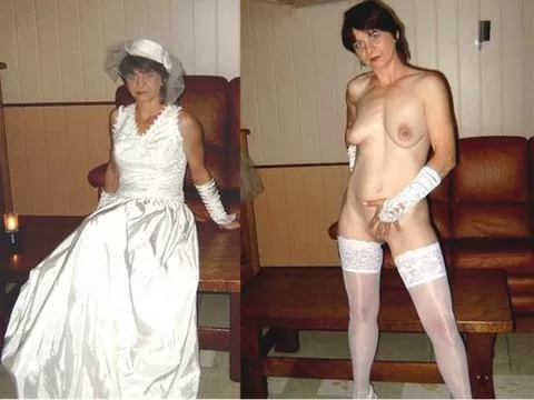 Novias amateur desnudas en día de su boda 6