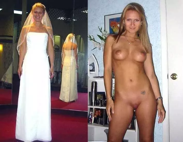 Novias amateur desnudas en día de su boda 9